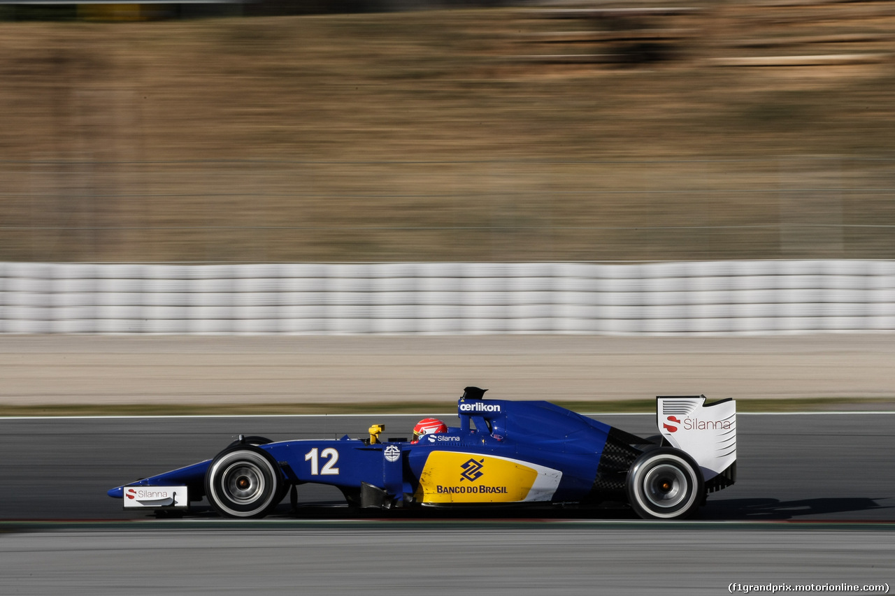 TEST F1 BARCELLONA 27 FEBBRAIO, Felipe Nasr (BRA) Sauber C34.
27.02.2015.