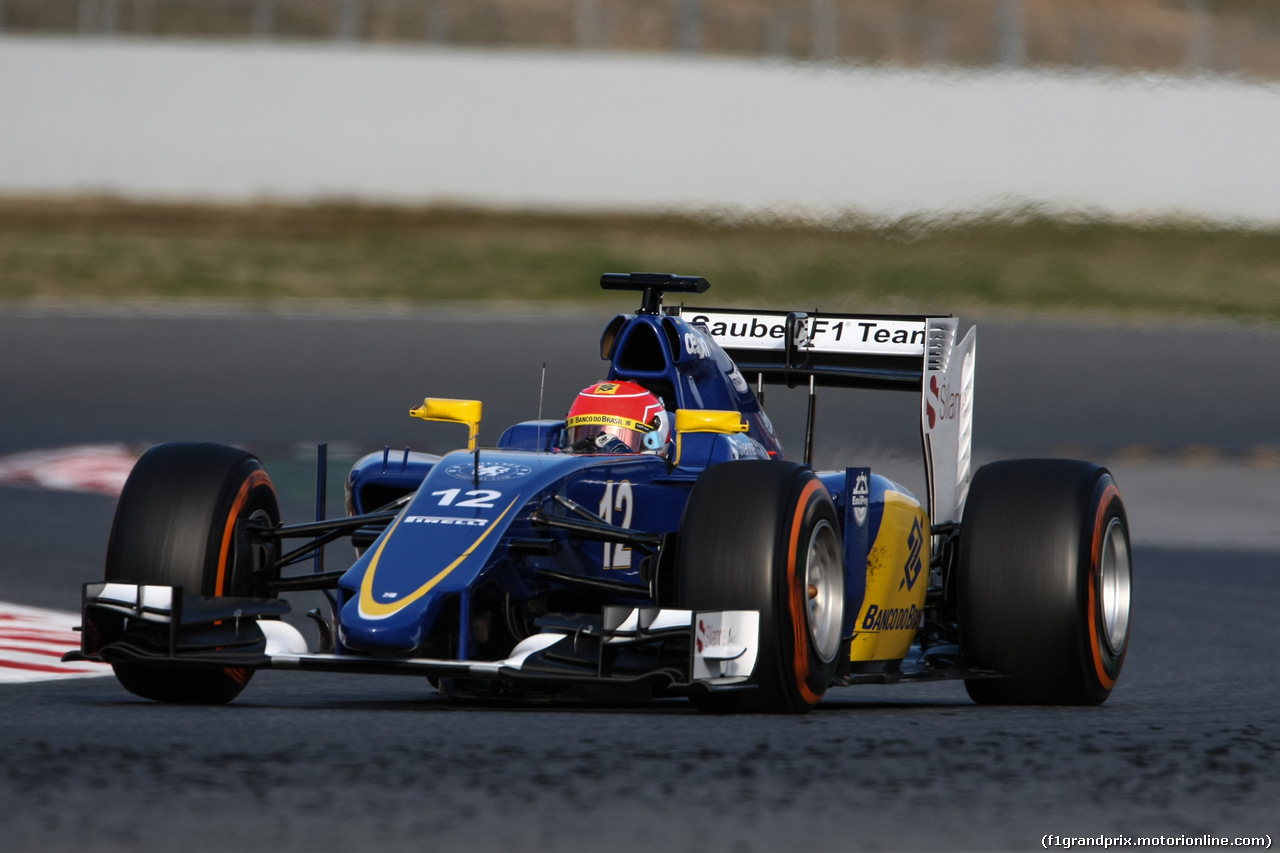 TEST F1 BARCELLONA 27 FEBBRAIO, Felipe Nasr (BRA) Sauber C34.
27.02.2015.