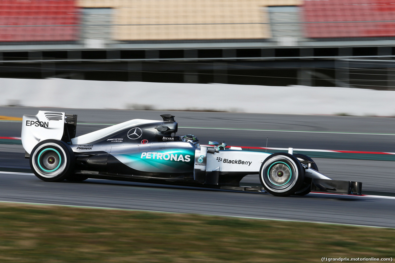 TEST F1 BARCELLONA 27 FEBBRAIO, Nico Rosberg (GER) Mercedes AMG F1 W06.
27.02.2015.