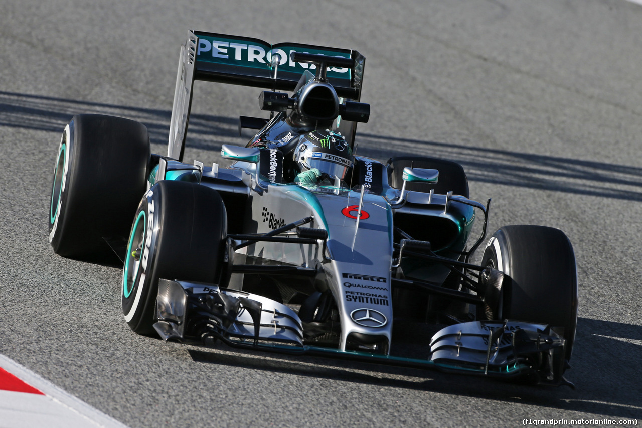 TEST F1 BARCELLONA 27 FEBBRAIO, Nico Rosberg (GER) Mercedes AMG F1 W06.
27.02.2015.