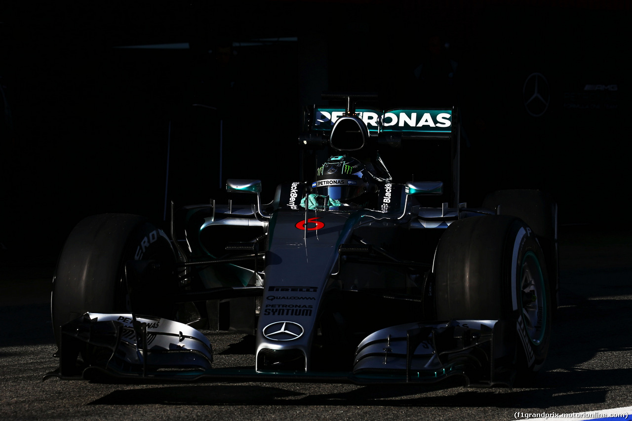 TEST F1 BARCELLONA 27 FEBBRAIO, Nico Rosberg (GER) Mercedes AMG F1 W06.
27.02.2015.