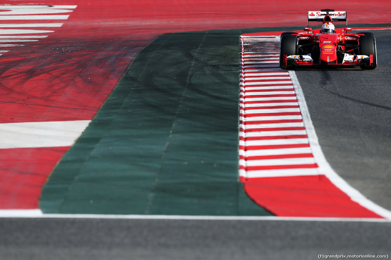 TEST F1 BARCELLONA 27 FEBBRAIO, Sebastian Vettel (GER) Ferrari SF15-T.
27.02.2015.