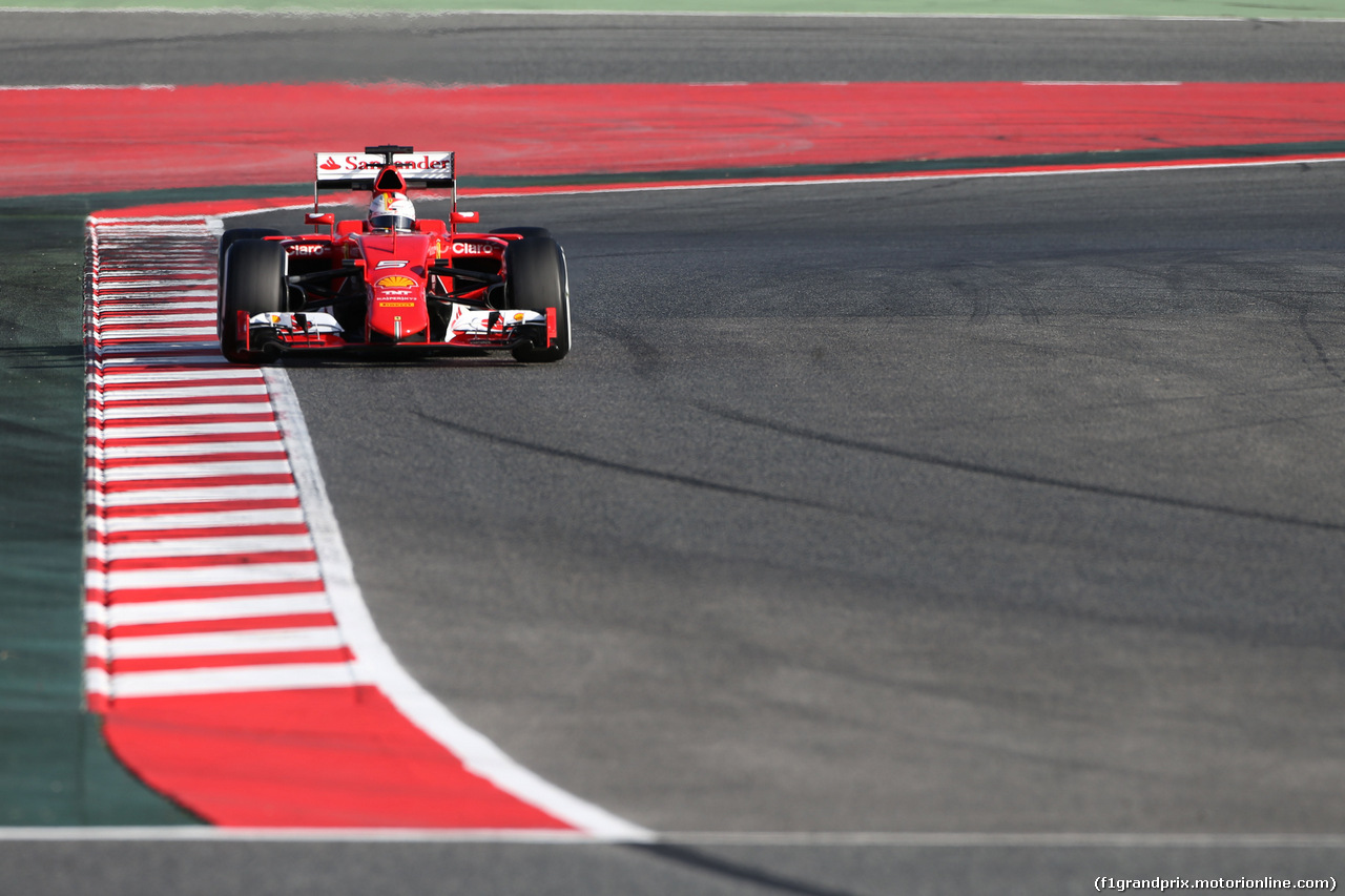 TEST F1 BARCELLONA 27 FEBBRAIO, Sebastian Vettel (GER) Ferrari SF15-T.
27.02.2015.