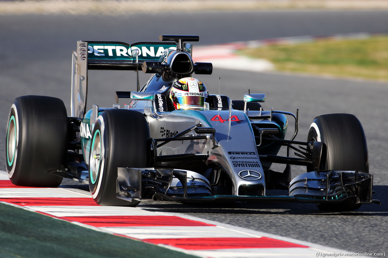 TEST F1 BARCELLONA 28 FEBBRAIO, Lewis Hamilton (GBR) Mercedes AMG F1 W06.
28.02.2015.