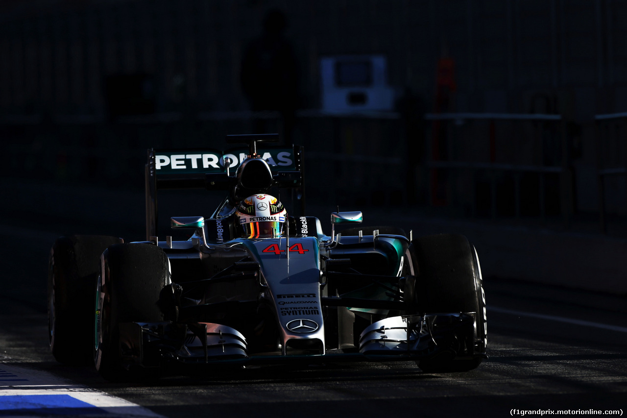 TEST F1 BARCELLONA 28 FEBBRAIO, Lewis Hamilton (GBR) Mercedes AMG F1 W06.
28.02.2015.