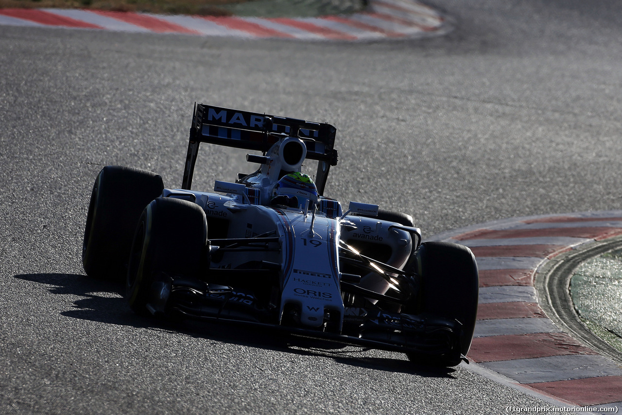 TEST F1 BARCELLONA 28 FEBBRAIO, Felipe Massa (BRA) Williams FW37.
28.02.2015.