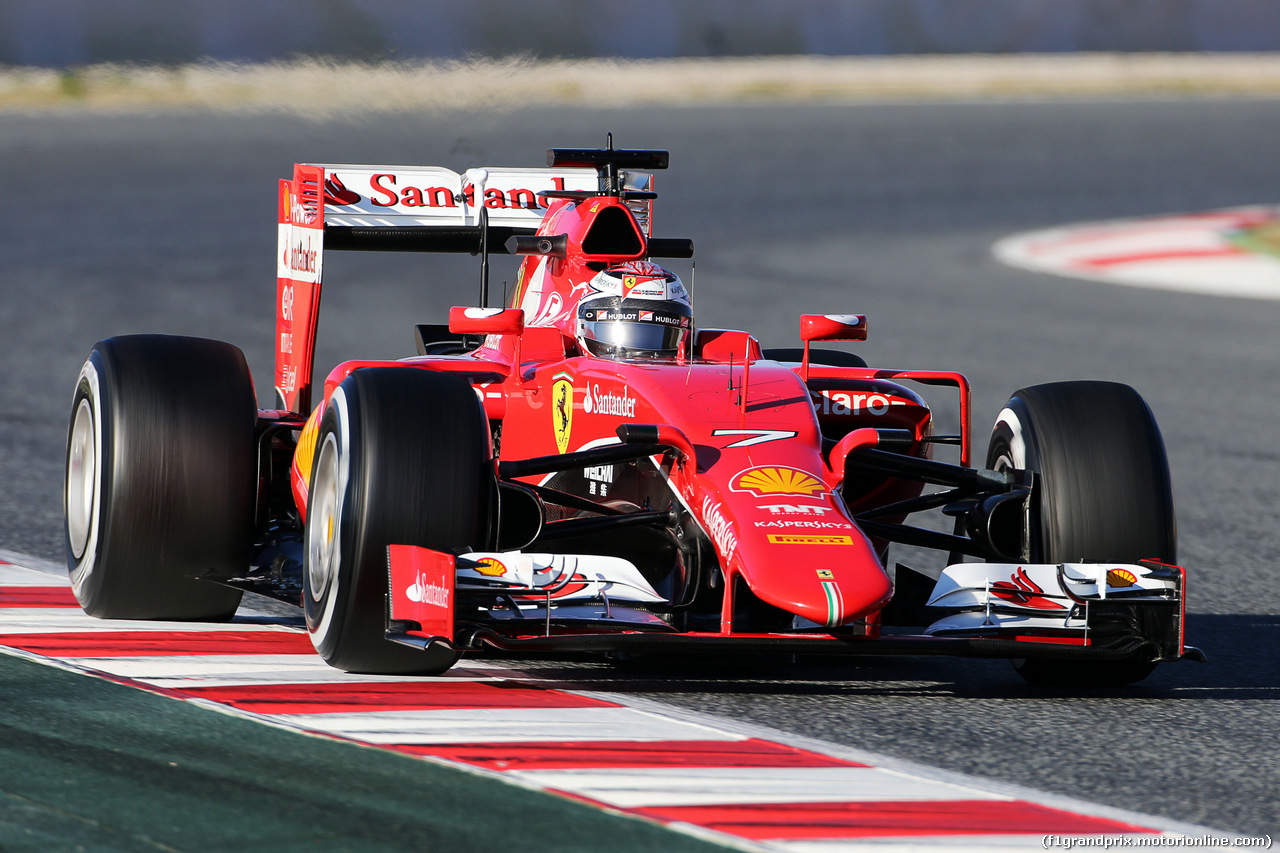 TEST F1 BARCELLONA 28 FEBBRAIO, Kimi Raikkonen (FIN) Ferrari SF15-T.
28.02.2015.