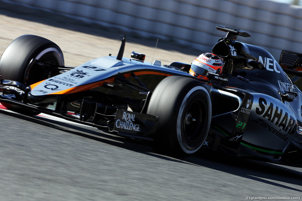 TEST F1 BARCELLONA 28 FEBBRAIO, Nico Hulkenberg (GER) Sahara Force India F1 VJM08.
28.02.2015.
