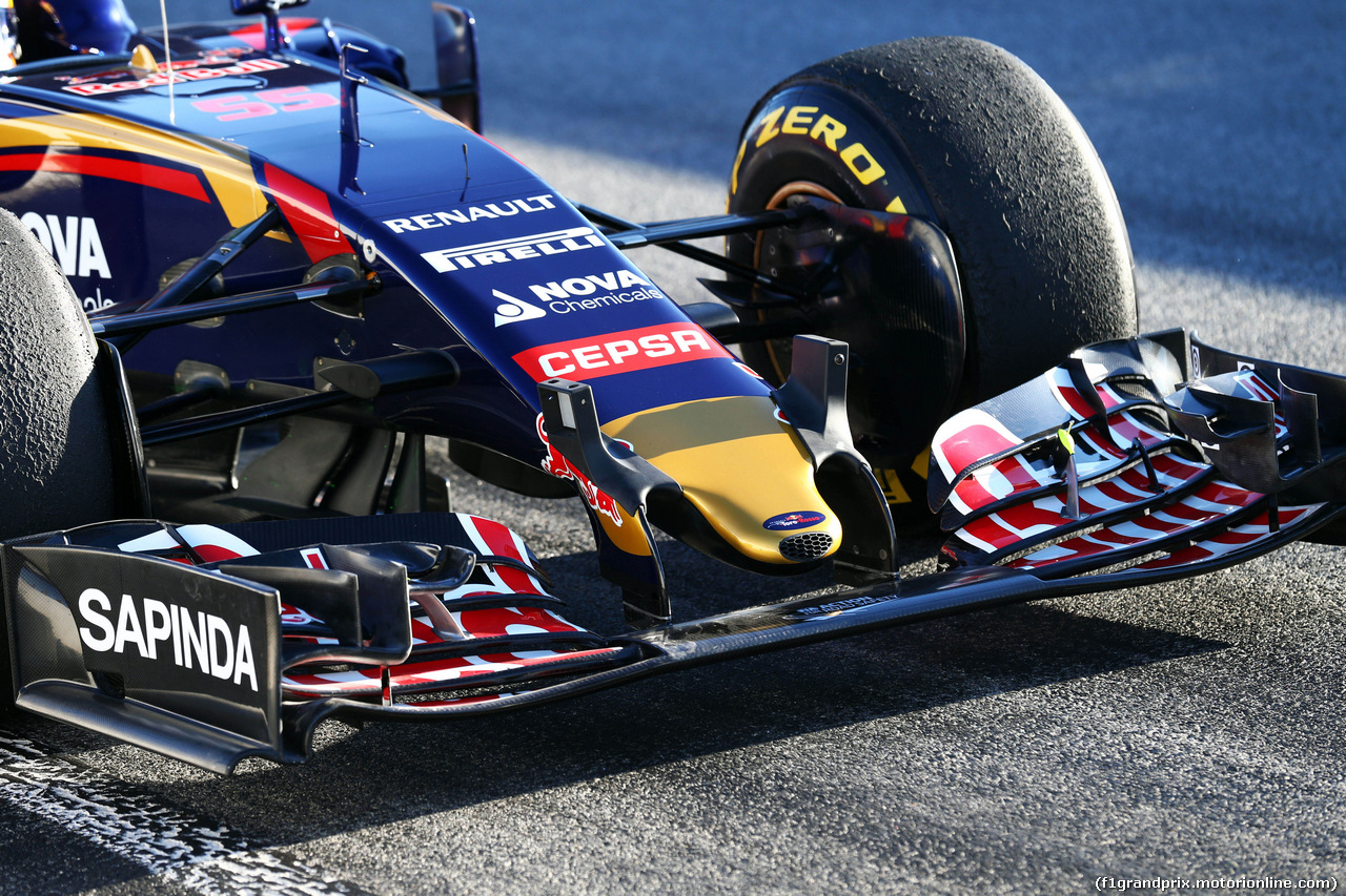 TEST F1 BARCELLONA 28 FEBBRAIO, Scuderia Toro Rosso STR10 front wing.
28.02.2015.