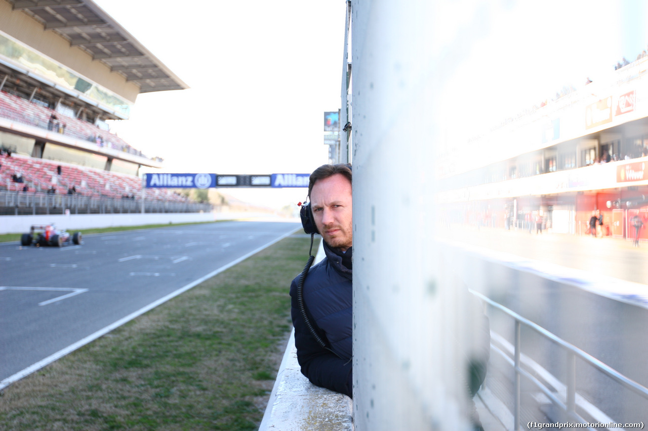 TEST F1 BARCELLONA 28 FEBBRAIO, Christian Horner (GBR), Red Bull Racing, Sporting Director