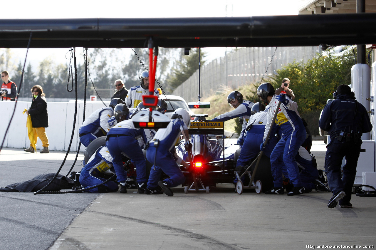TEST F1 BARCELLONA 28 FEBBRAIO, Felipe Nasr (BRA) Sauber C34