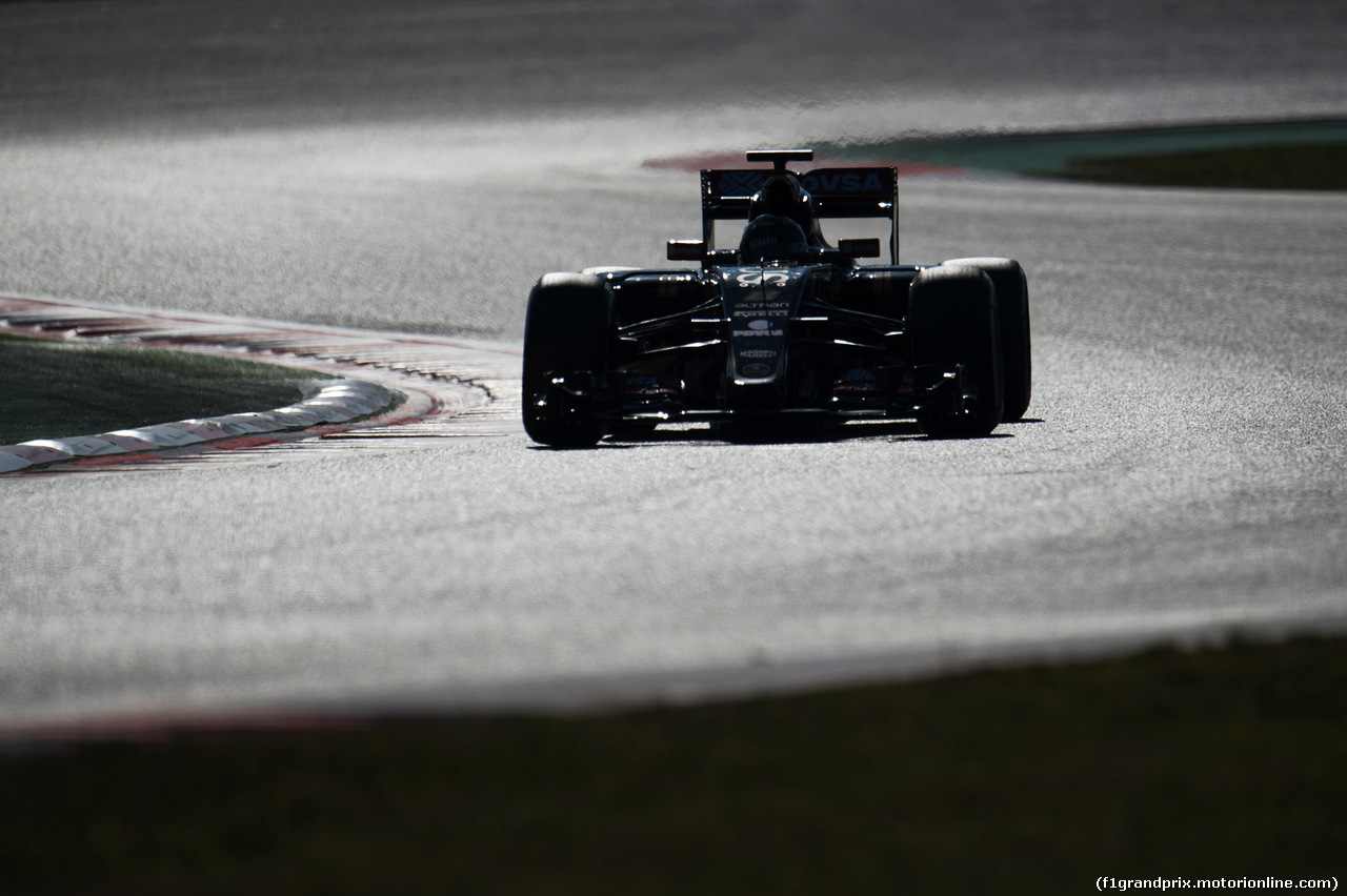 TEST F1 BARCELLONA 28 FEBBRAIO, Romain Grosjean (FRA) Lotus F1 E23.
28.02.2015.