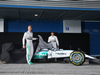 TEST F1 JEREZ 1 FEBBRAIO, (L to R): Nico Rosberg (GER) Mercedes AMG F1 e team mate Lewis Hamilton (GBR) Mercedes AMG F1 unveil the Mercedes AMG F1 W06.
01.02.2015.