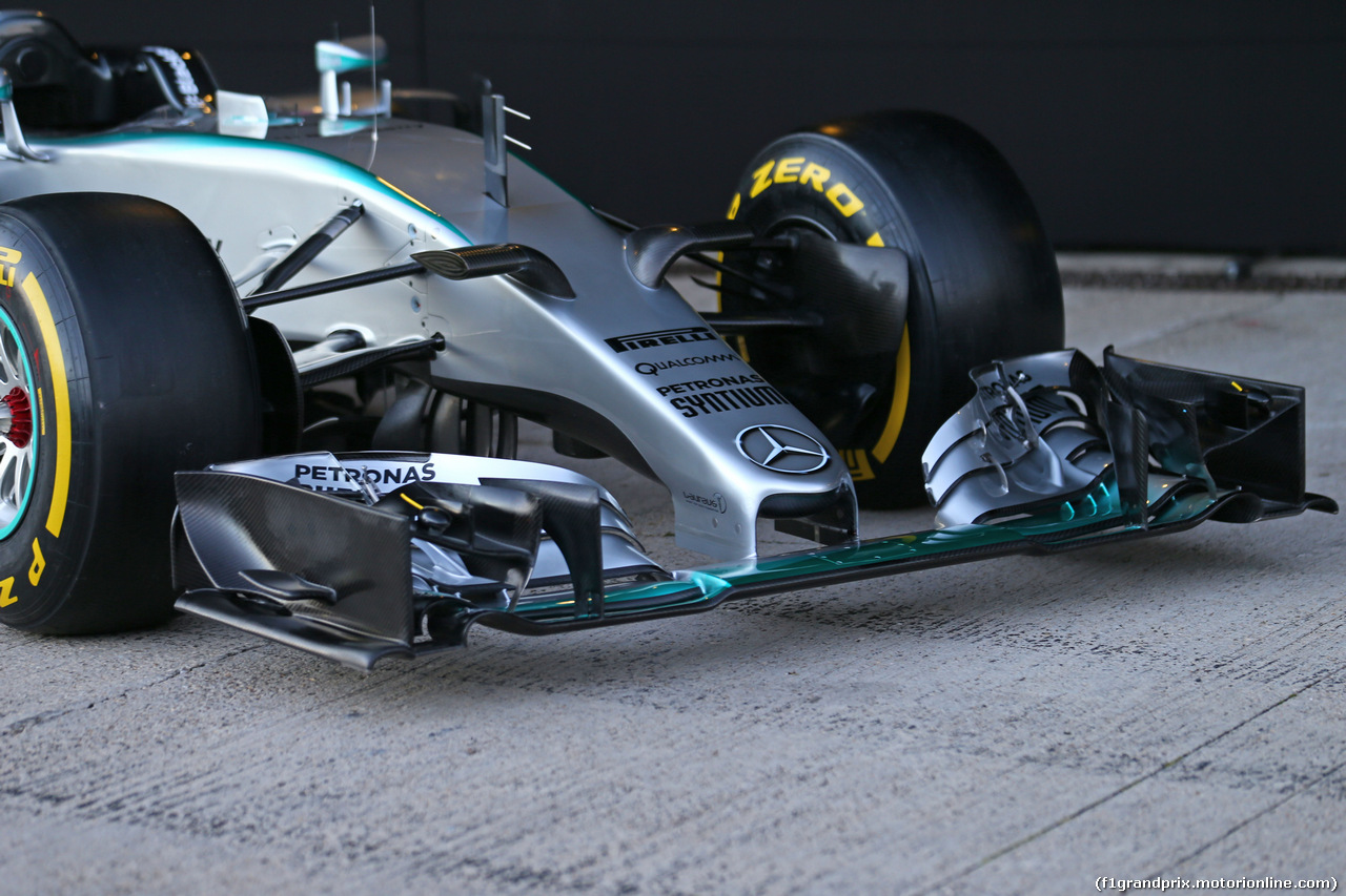 TEST F1 JEREZ 1 FEBBRAIO, Mercedes AMG F1 W06 front wing.
01.02.2015.