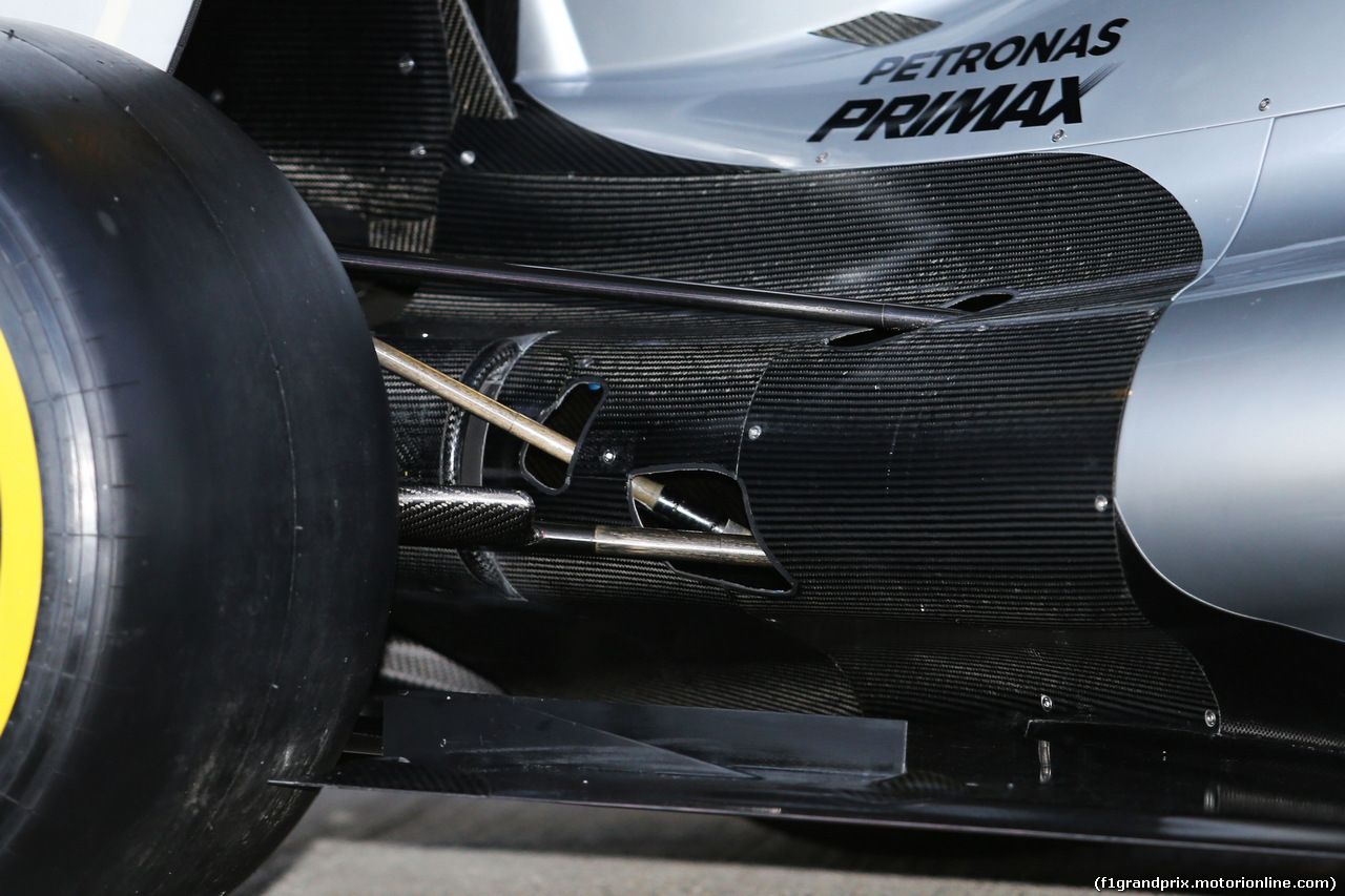 TEST F1 JEREZ 1 FEBBRAIO, Mercedes AMG F1 W06 rear suspension detail.
01.02.2015.