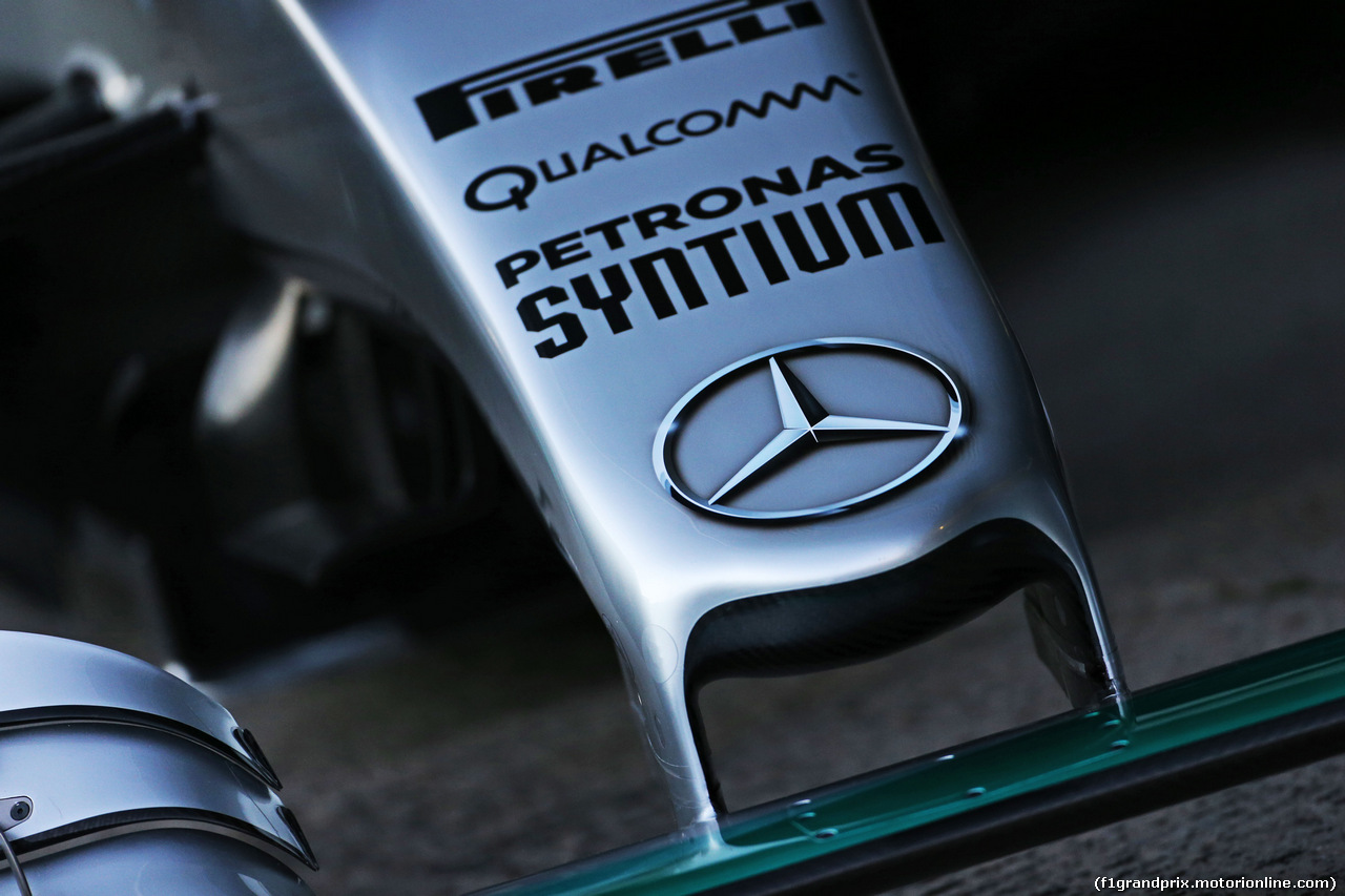 TEST F1 JEREZ 1 FEBBRAIO, Mercedes AMG F1 W06 nosecone.
01.02.2015.