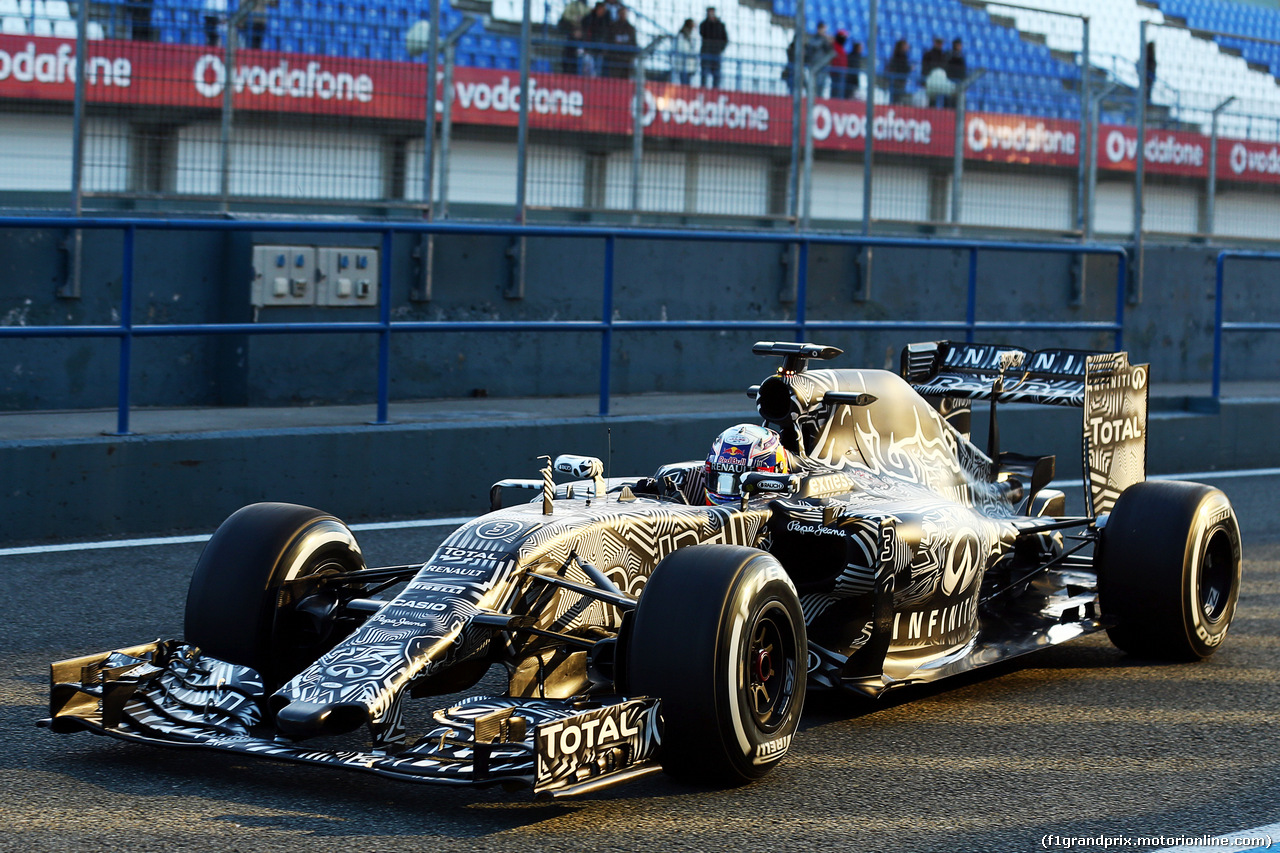 TEST F1 JEREZ 1 FEBBRAIO, Daniel Ricciardo (AUS) Red Bull Racing RB11.
01.02.2015.