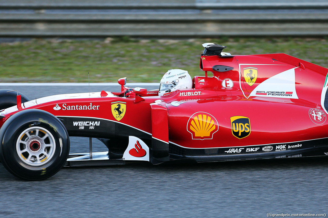 TEST F1 JEREZ 1 FEBBRAIO, Sebastian Vettel (GER) Ferrari SF15-T.
01.02.2015.