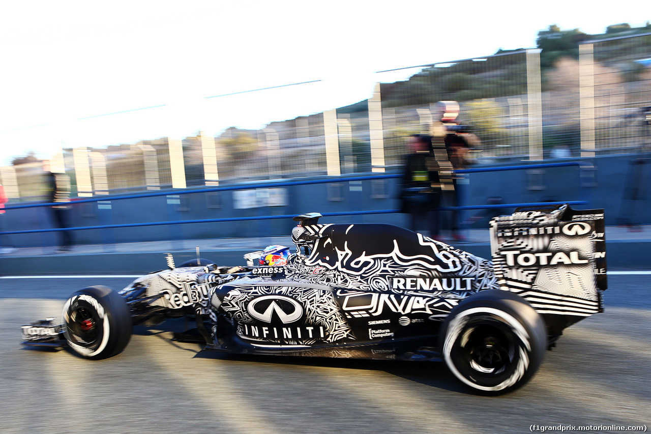 TEST F1 JEREZ 1 FEBBRAIO, Daniel Ricciardo (AUS) Red Bull Racing RB11.
01.02.2015.