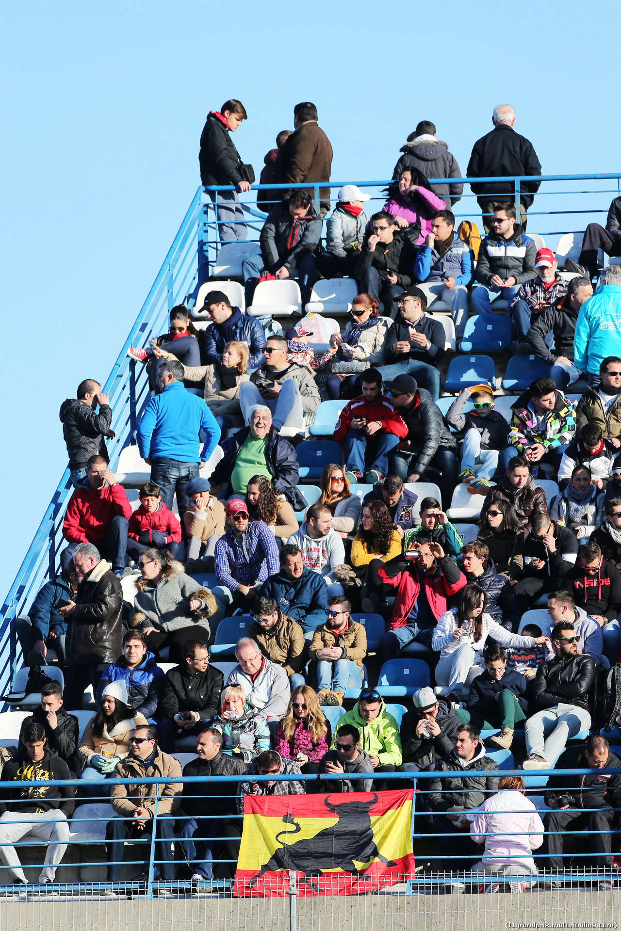 TEST F1 JEREZ 1 FEBBRAIO, Fans in the grandstand.
01.02.2015.