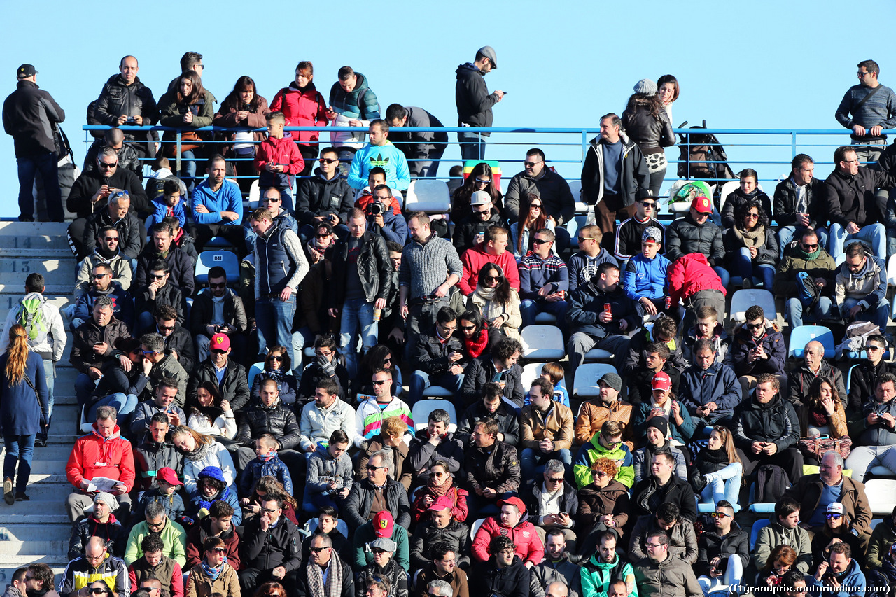 TEST F1 JEREZ 1 FEBBRAIO, Fans in the grandstand.
01.02.2015.