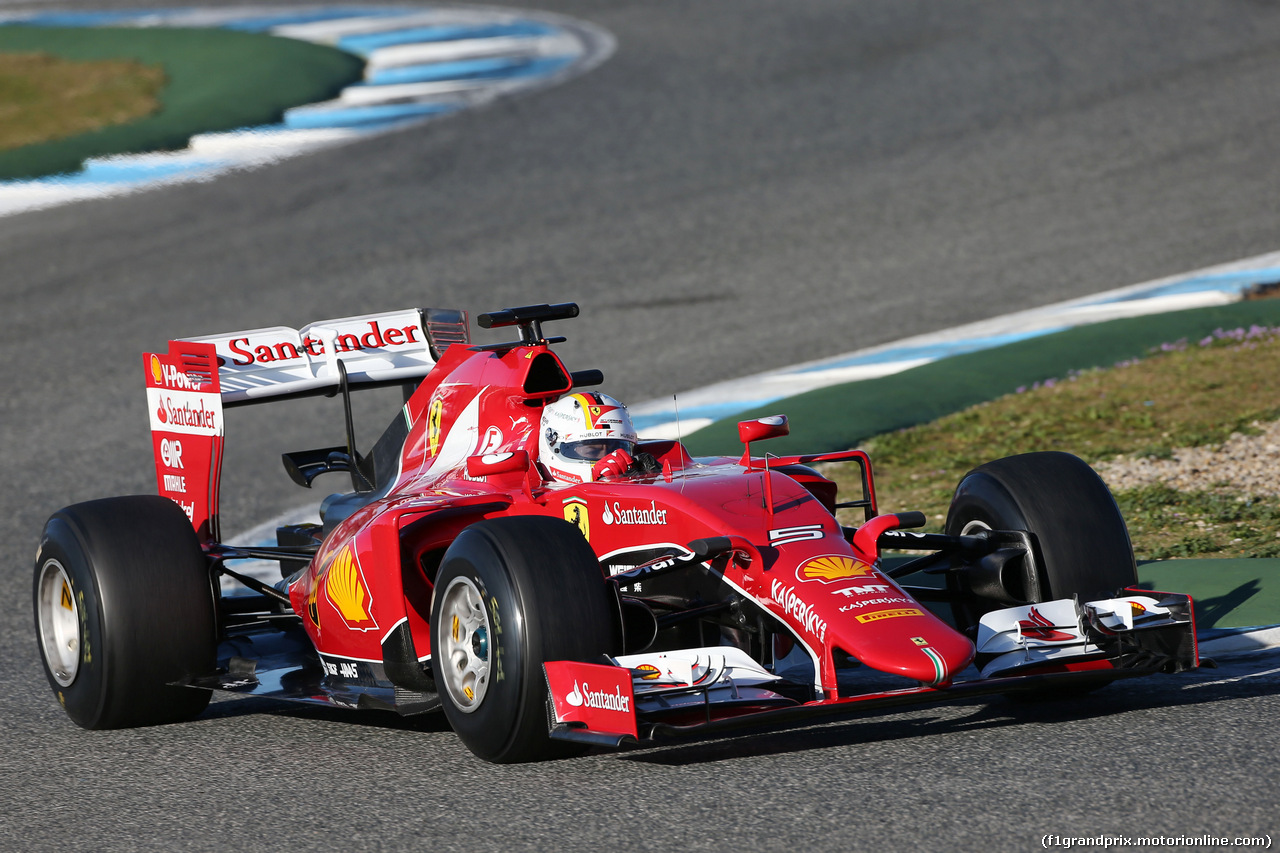 TEST F1 JEREZ 1 FEBBRAIO, Sebastian Vettel (GER) Ferrari SF15-T.
01.02.2015.