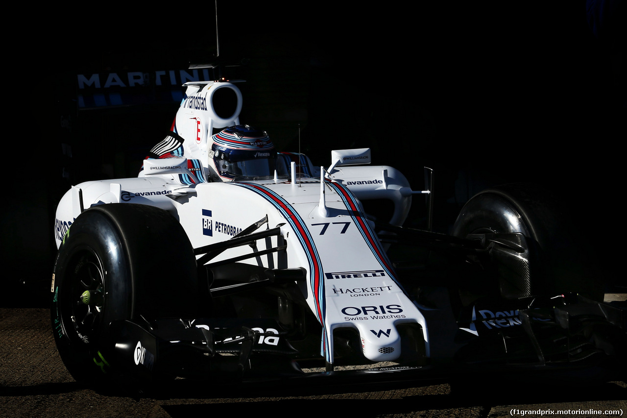 TEST F1 JEREZ 1 FEBBRAIO, Valtteri Bottas (FIN) Williams FW37.
01.02.2015.