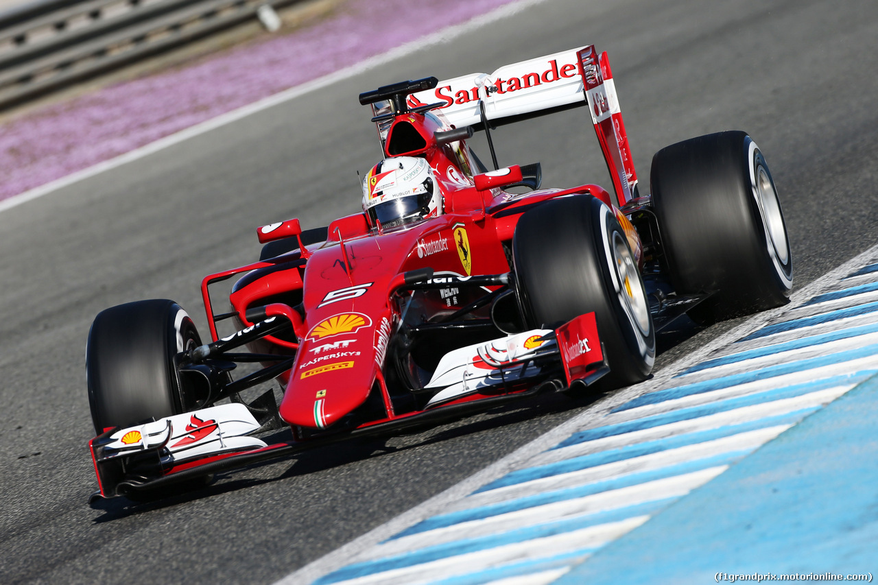 TEST F1 JEREZ 1 FEBBRAIO, Sebastian Vettel (GER) Ferrari SF15-T.
01.02.2015.