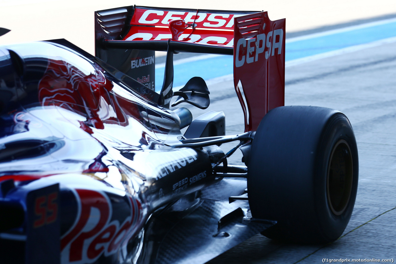 TEST F1 JEREZ 1 FEBBRAIO, Scuderia Toro Rosso STR10 rear wing detail.
01.02.2015.