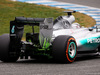 TEST F1 JEREZ 2 FEBBRAIO, Lewis Hamilton (GBR) Mercedes AMG F1 W06 running flow-vis paint on the rear wing.
02.02.2015.