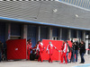 TEST F1 JEREZ 2 FEBBRAIO, Sebastian Vettel (GER) Ferrari SF15-T heads behind the covers in the pits.
02.02.2015.