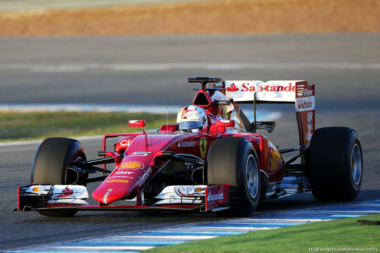 TEST F1 JEREZ 2 FEBBRAIO, Sebastian Vettel (GER) Ferrari SF15-T..
02.02.2015.