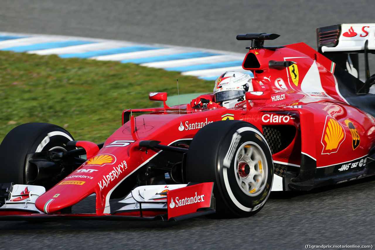 TEST F1 JEREZ 2 FEBBRAIO, Sebastian Vettel (GER) Ferrari SF15-T.
02.02.2015.