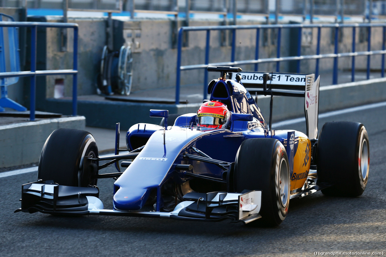 TEST F1 JEREZ 2 FEBBRAIO, Felipe Nasr (BRA) Sauber C34.
02.02.2015.