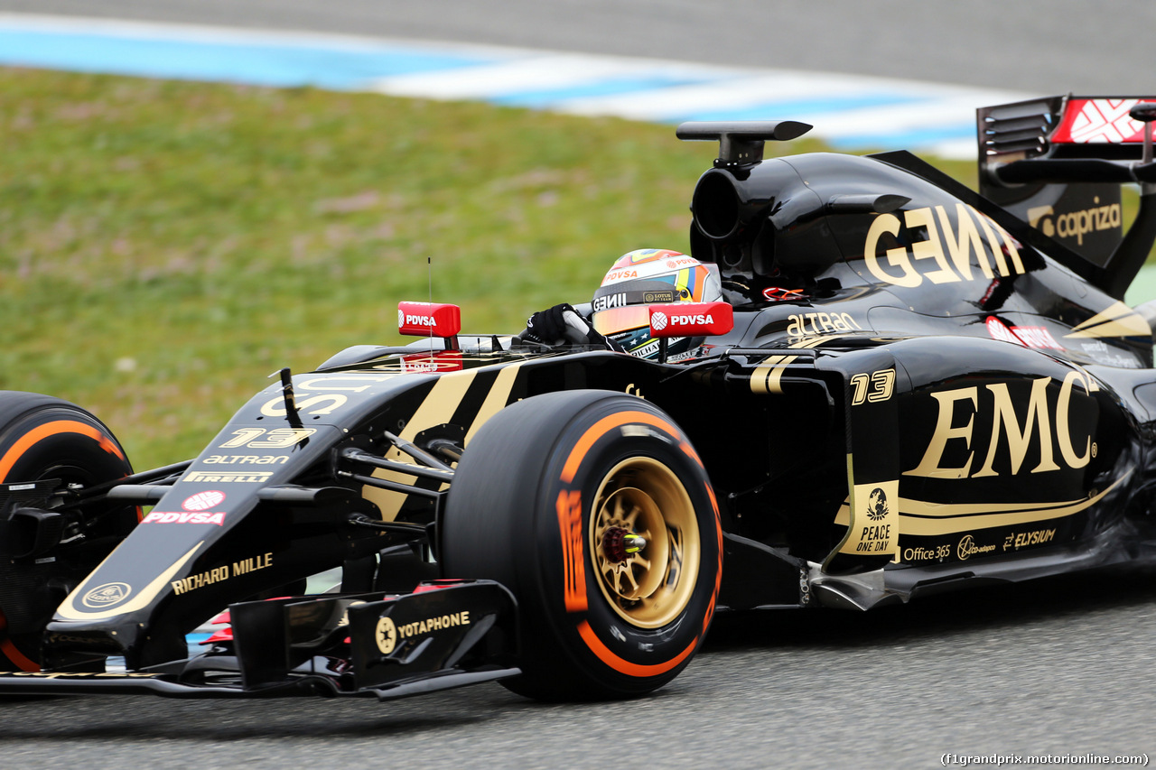 TEST F1 JEREZ 2 FEBBRAIO, Pastor Maldonado (VEN) Lotus F1 E23.
02.02.2015.