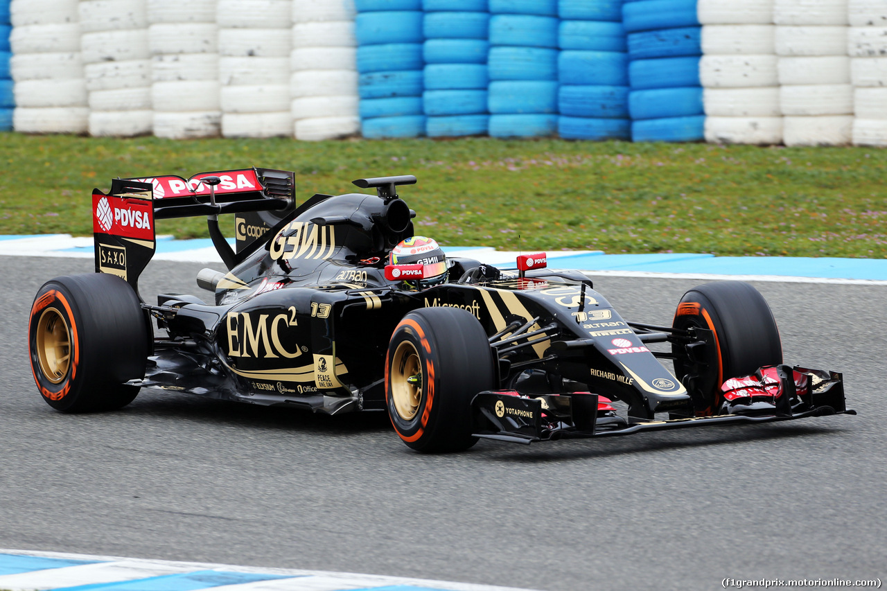 TEST F1 JEREZ 2 FEBBRAIO, Pastor Maldonado (VEN) Lotus F1 E23 - first run.
02.02.2015.