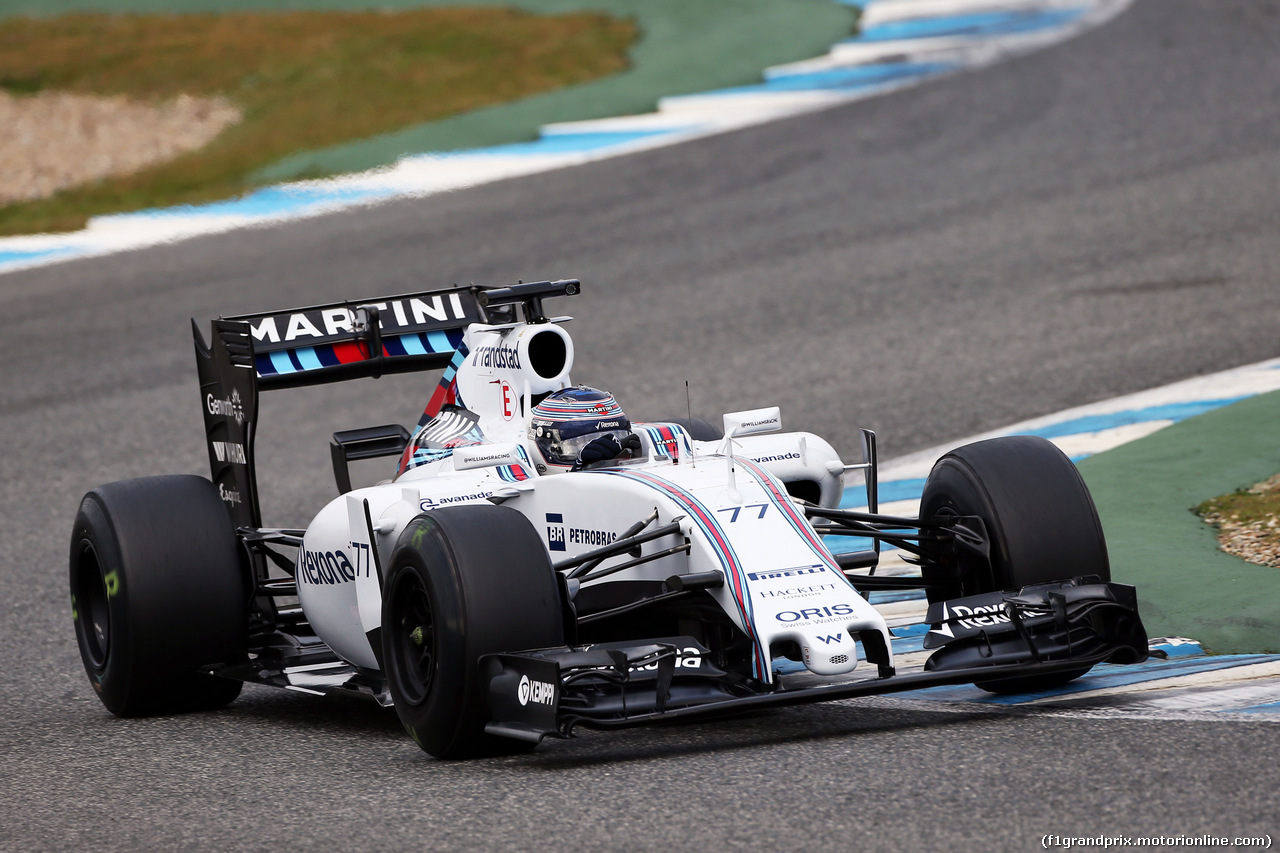 TEST F1 JEREZ 2 FEBBRAIO, Valtteri Bottas (FIN) Williams FW37.
02.02.2015.