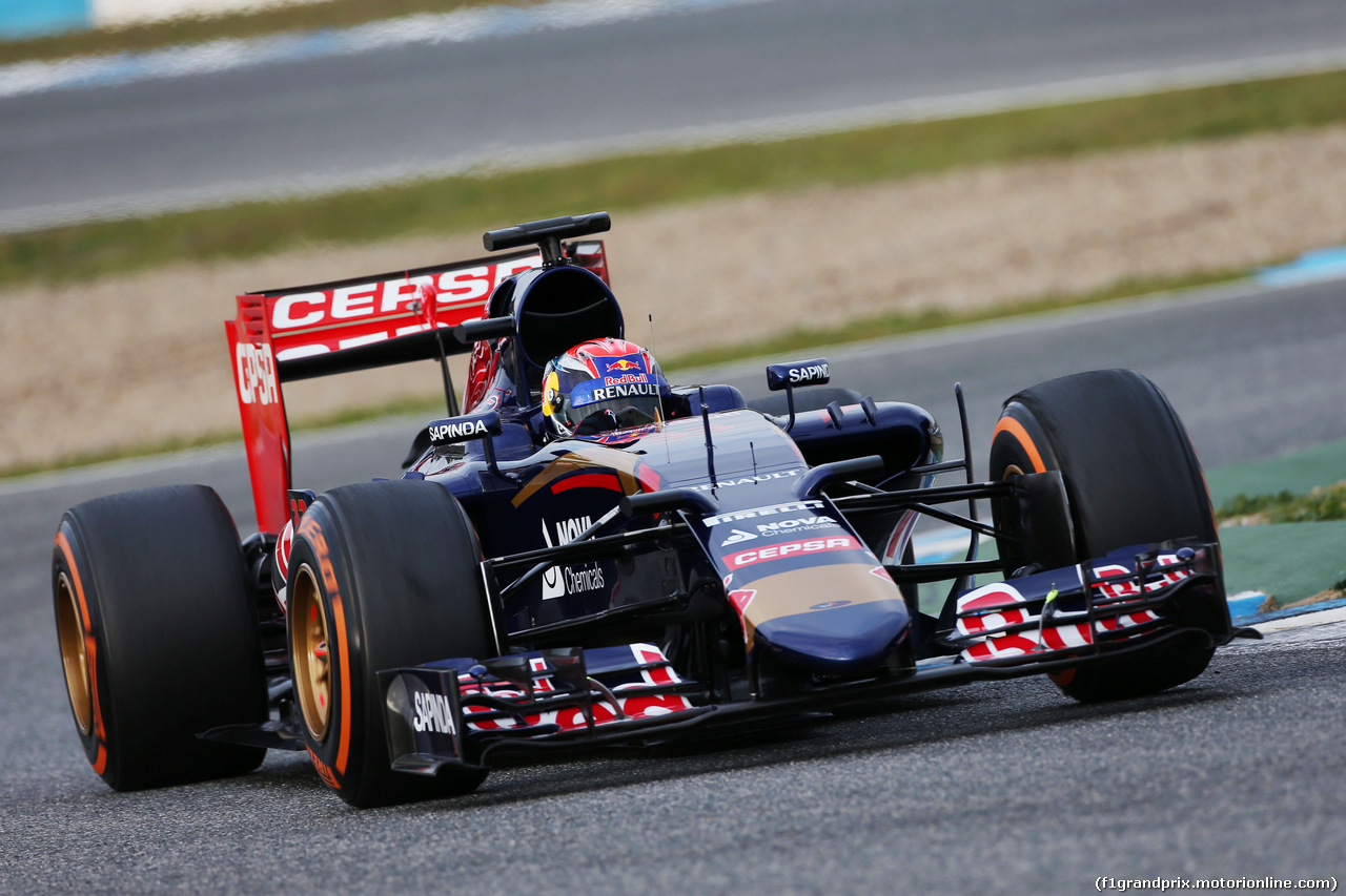 TEST F1 JEREZ 2 FEBBRAIO, Max Verstappen (NLD) Scuderia Toro Rosso STR10.
02.02.2015.