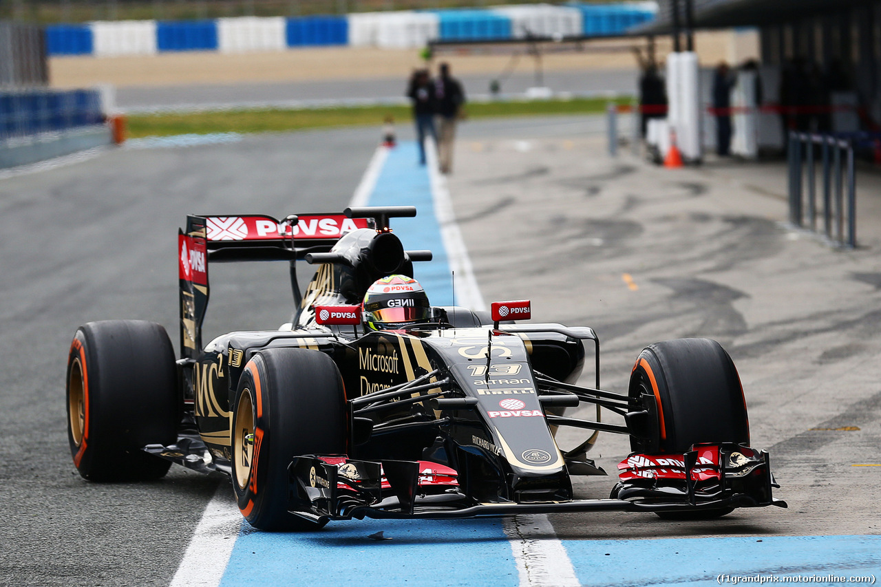 TEST F1 JEREZ 2 FEBBRAIO, Pastor Maldonado (VEN) Lotus F1 E23.
02.02.2015.