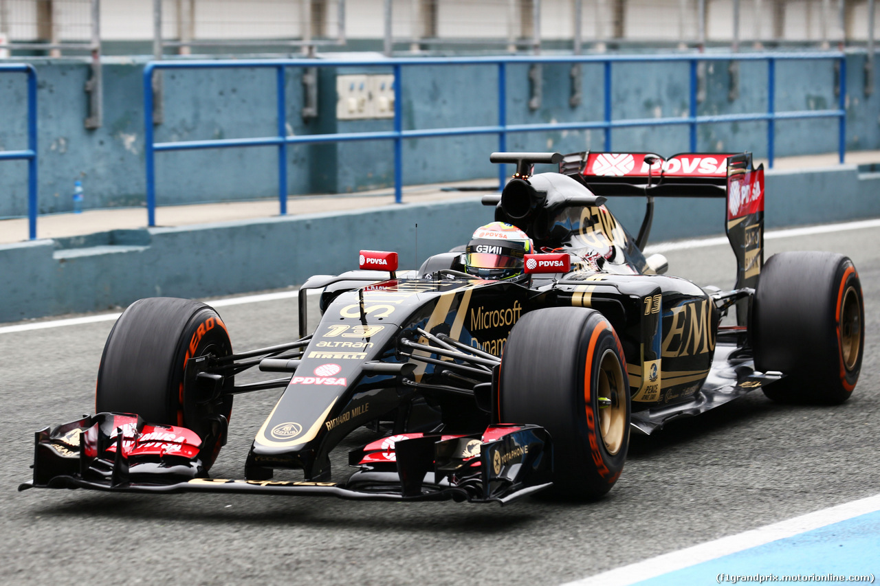 TEST F1 JEREZ 2 FEBBRAIO, Pastor Maldonado (VEN) Lotus F1 E23.
02.02.2015.