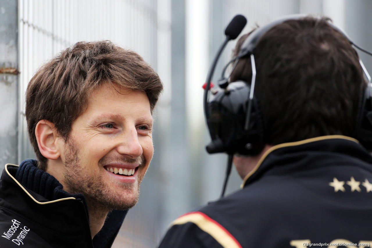 TEST F1 JEREZ 2 FEBBRAIO, Romain Grosjean (FRA) Lotus F1 Team.
02.02.2015.