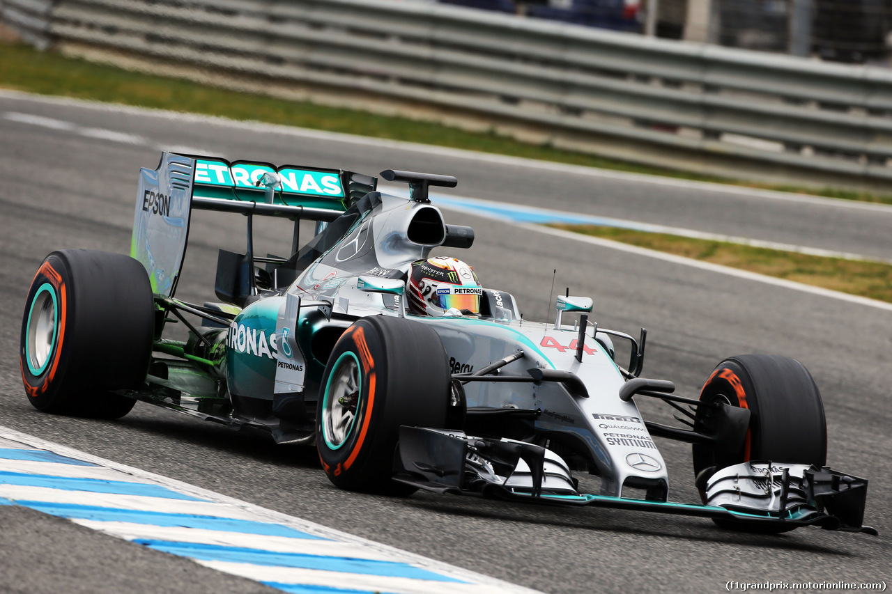 TEST F1 JEREZ 2 FEBBRAIO, Lewis Hamilton (GBR) Mercedes AMG F1 W06.
02.02.2015.