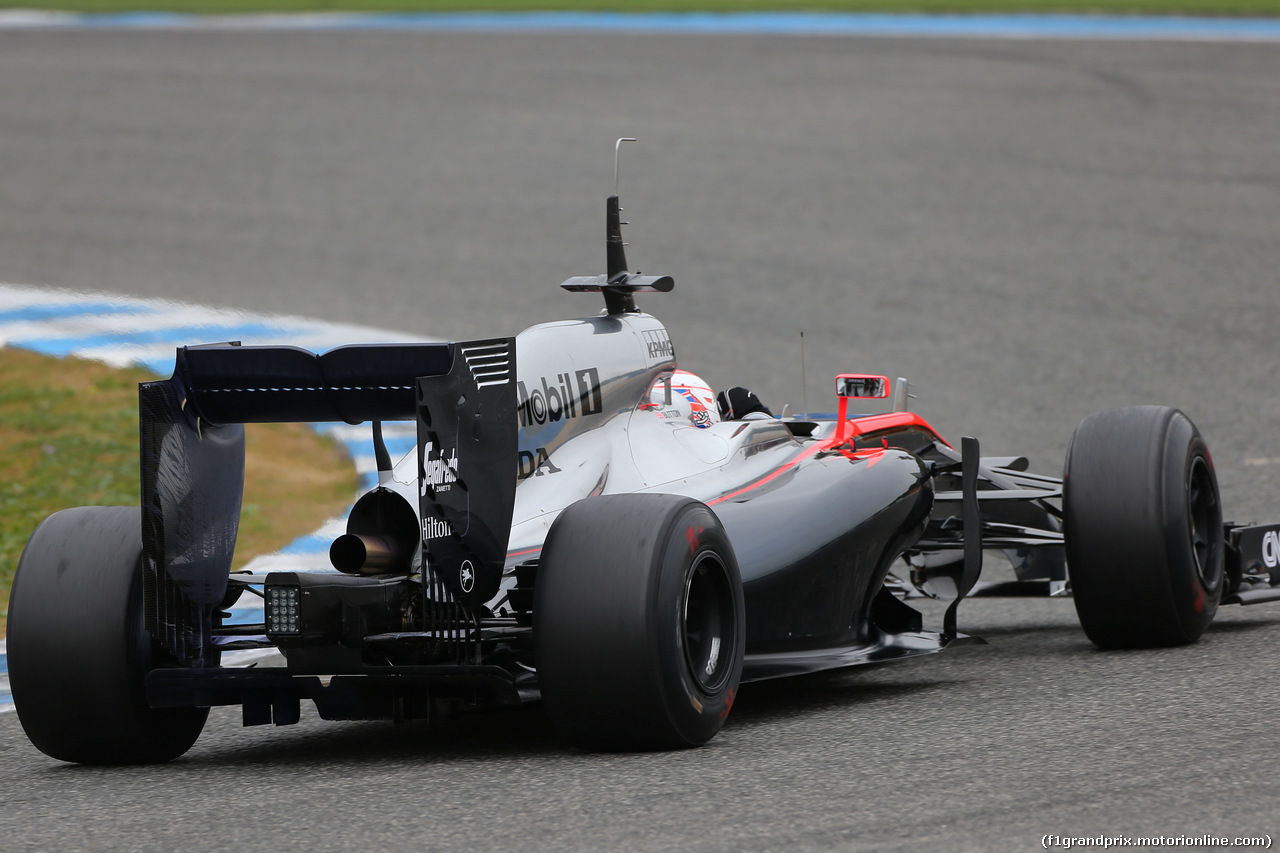 TEST F1 JEREZ 2 FEBBRAIO, Jenson Button (GBR) McLaren MP4-30.
02.02.2015.