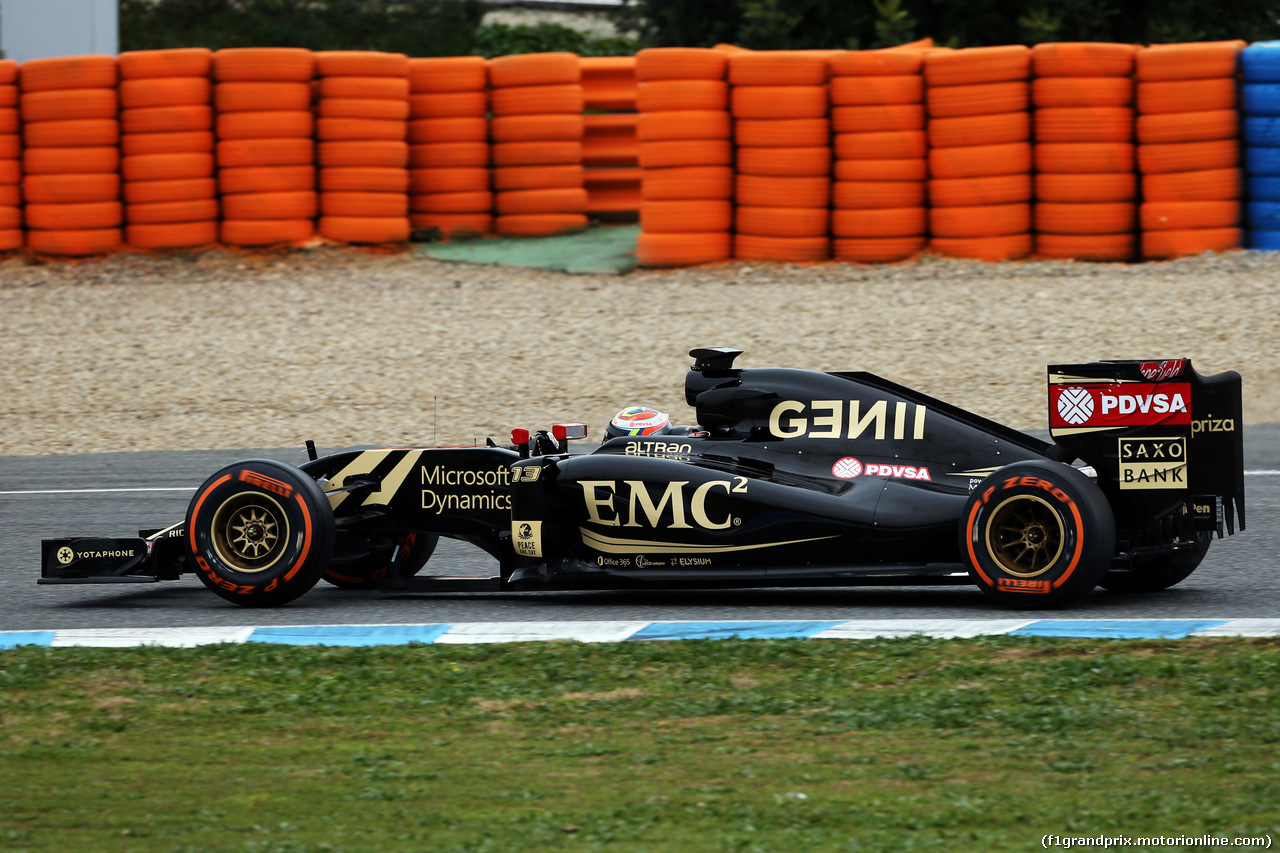 TEST F1 JEREZ 2 FEBBRAIO, Pastor Maldonado (VEN) Lotus F1 E23.
02.02.2015.