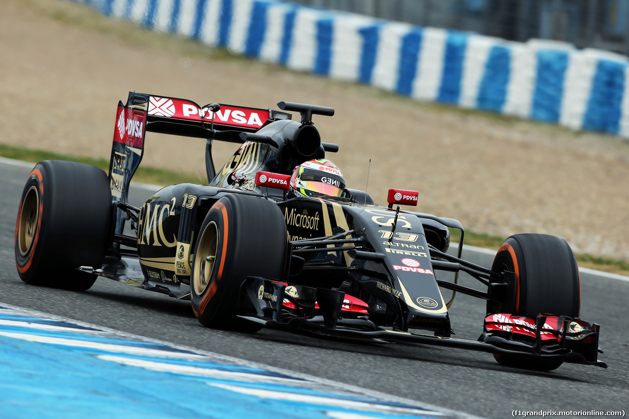 TEST F1 JEREZ 2 FEBBRAIO, Pastor Maldonado (VEN) Lotus F1 E23.
02.02.2015.