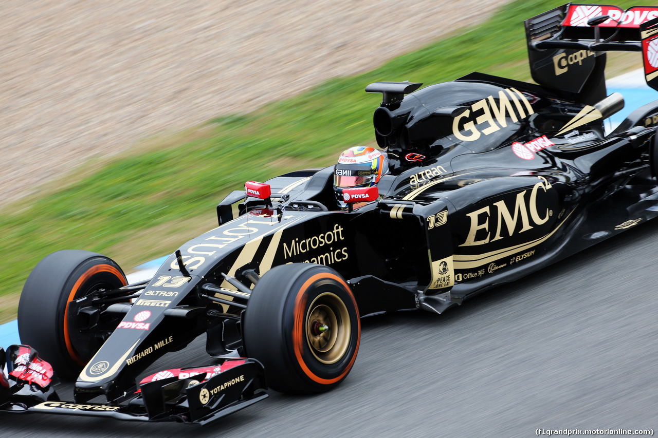 TEST F1 JEREZ 2 FEBBRAIO, Pastor Maldonado (VEN) Lotus F1 E23.
02.02.2015.