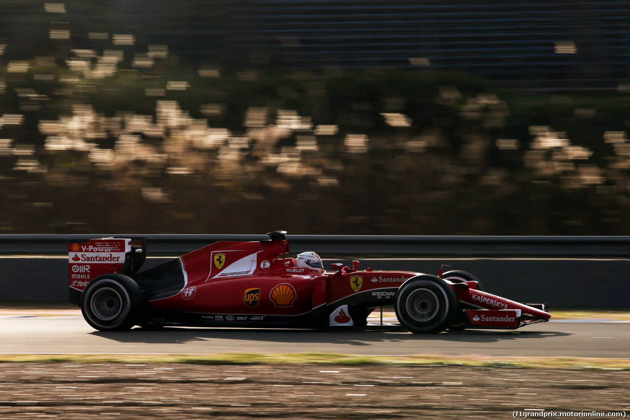 TEST F1 JEREZ 2 FEBBRAIO, Sebastian Vettel (GER) Ferrari SF15-T.
02.02.2015.