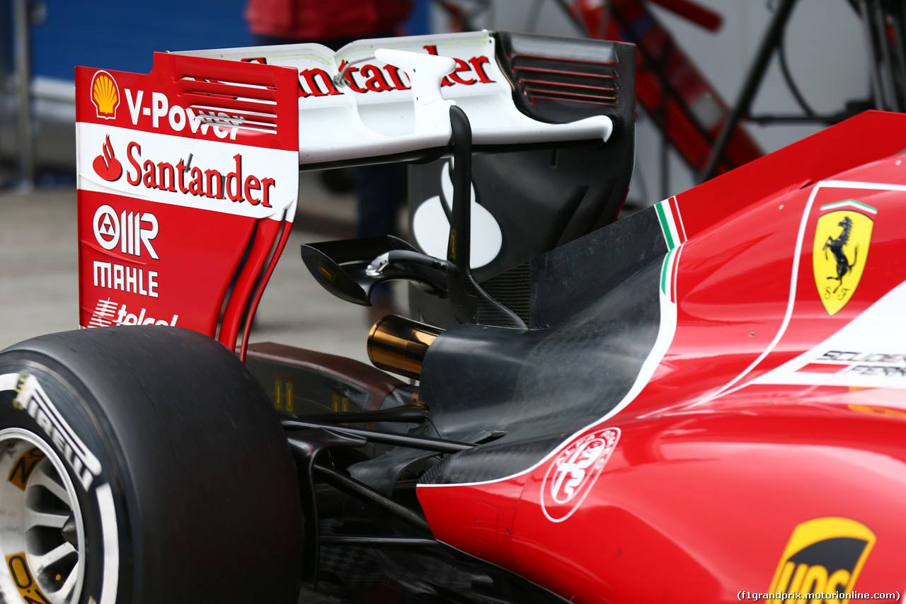 TEST F1 JEREZ 2 FEBBRAIO, Ferrari SF15-T rear wing detail.
02.02.2015.