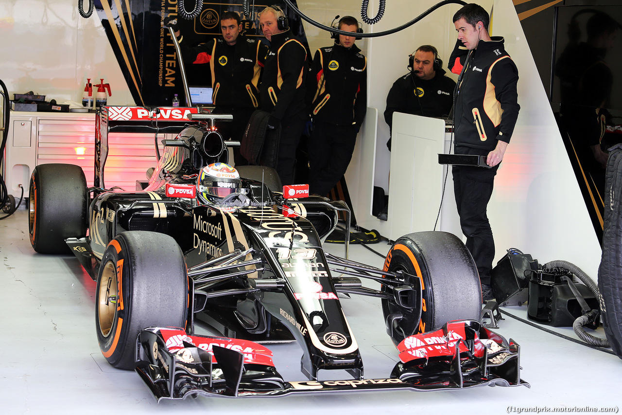 TEST F1 JEREZ 2 FEBBRAIO, Pastor Maldonado (VEN) Lotus F1 E23.
02.02.2015.