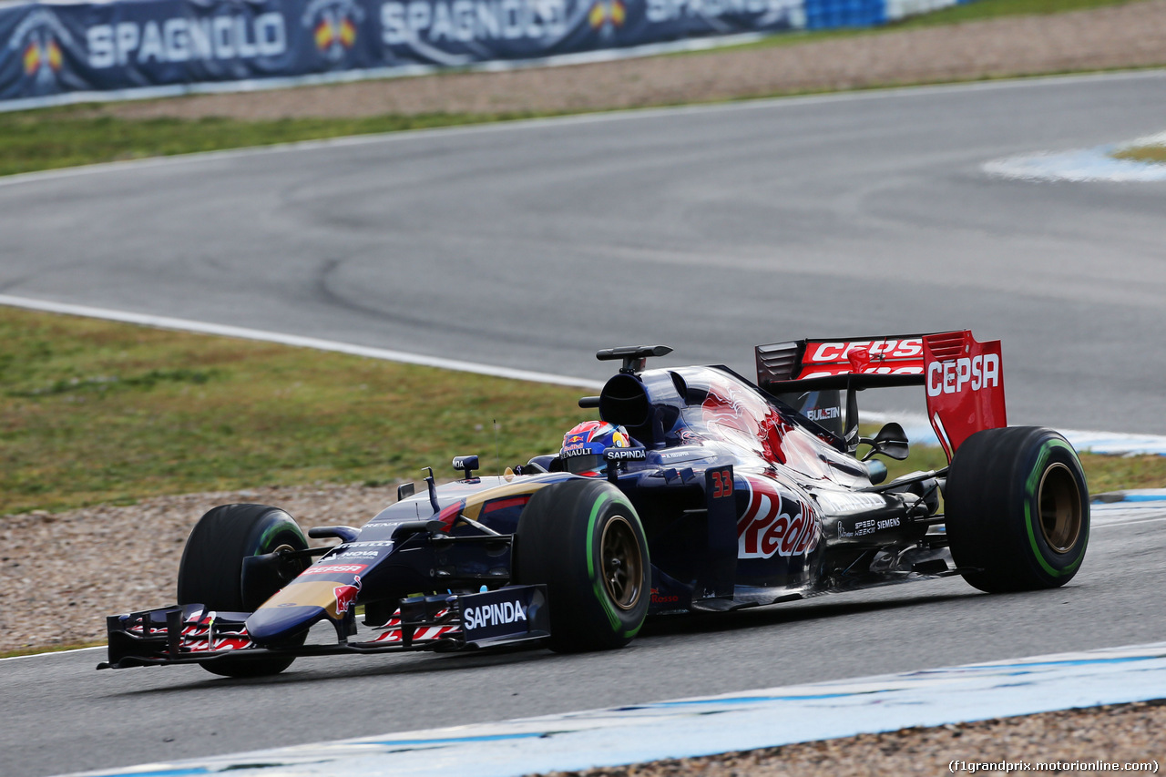 TEST F1 JEREZ 2 FEBBRAIO, Max Verstappen (NLD) Scuderia Toro Rosso STR10.
02.02.2015.